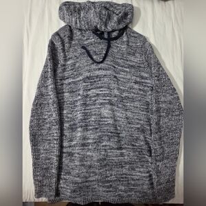 Forever 21 Marled Navy and Gray Hoodie